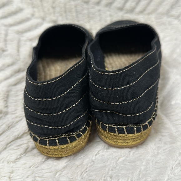 Marc Jacobs Sienna Black and Gold Canvas Espadrilles, 37 (US 7) NWOT - Picture 4 of 9